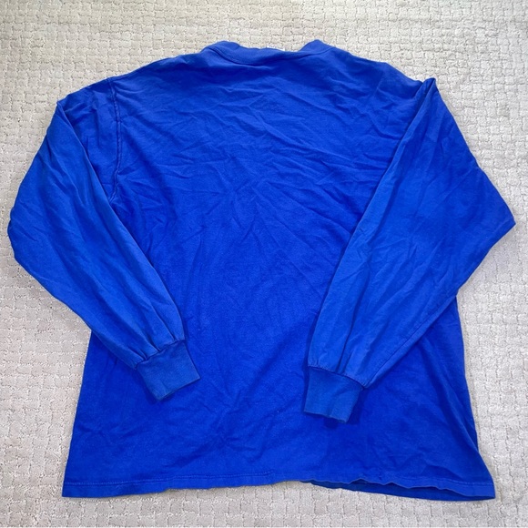 VTG 90’s Blue Russel Athletic Long Sleeve Shirt Size M - Picture 5 of 5